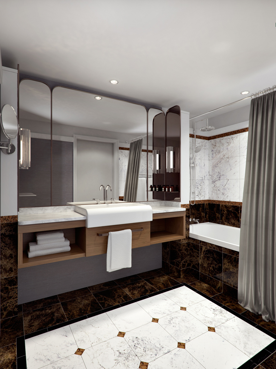 Cordis Bathroom 3D Render